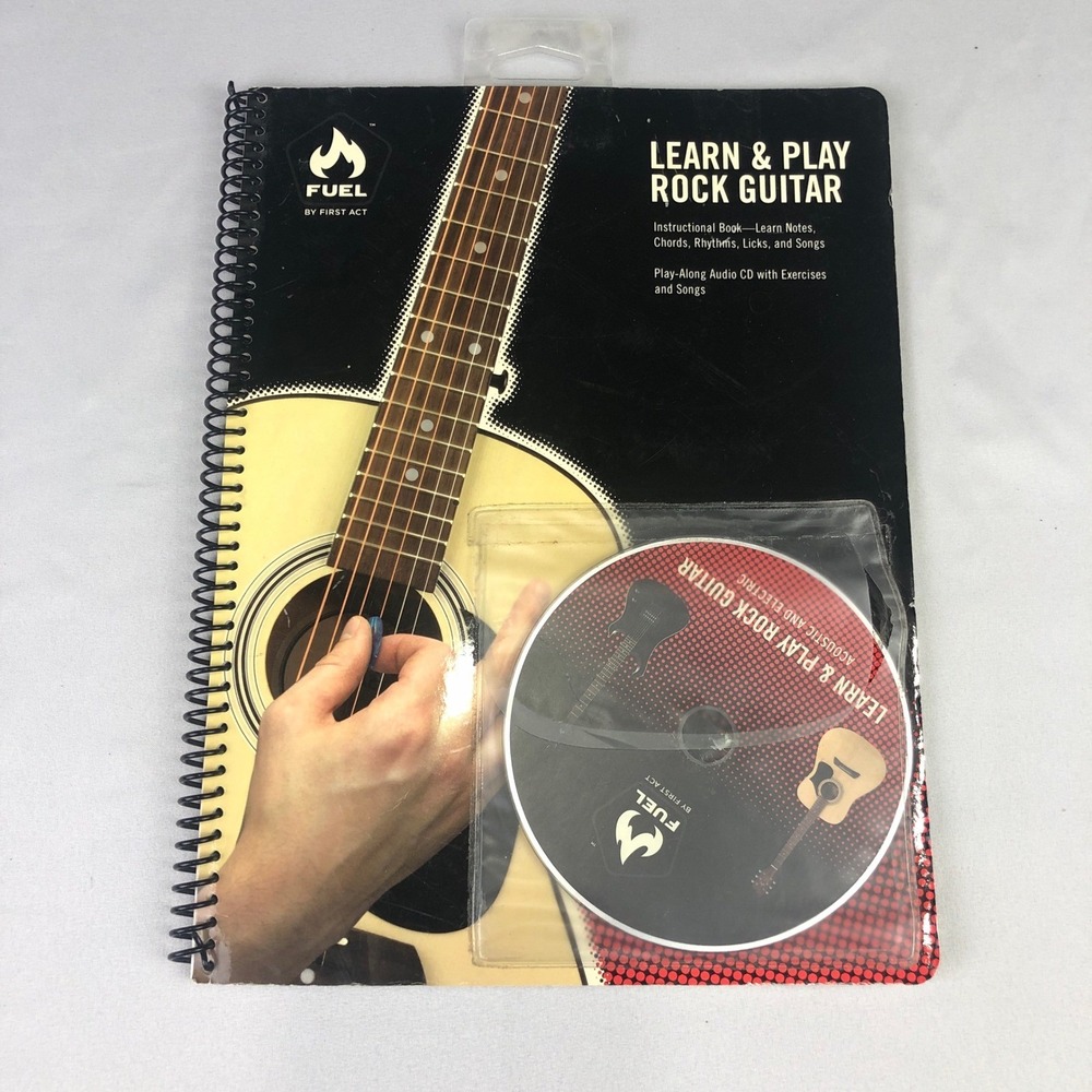 Fuel Learn & Play Rock Guitar: For Beginners By First Act Book w/CD Collectible